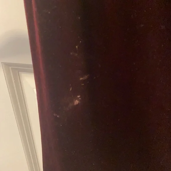 Red velvet body con midi dress size L - Picture 3 of 3